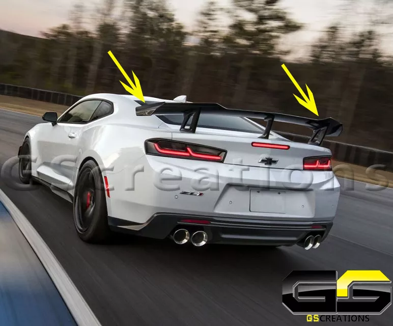6th Gen Camaro SS ZL1 1LE High Rise Satin Black Spoiler GEN 6 eBay