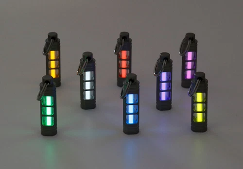 Titanium luminous Tube Pendants Paracord Beads Key Ring Necklace Pendants - Picture 2 of 33