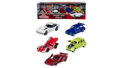 Majorette Vintage Cars Giftpack 5 Autos Lamborghini Porsche Renault Citroen NEU