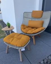 Dedon Mbrace Sessel mit Hocker pepper NP 4.370,00€ Gartenmöbel -20% Rabatt