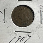 1907 Indian Head Cent Penny Actual coin pictured