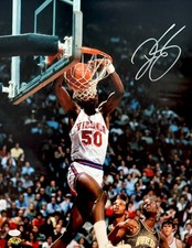 Ralph Sampson Signed Virginia Cavaliers (Slam Dunk) 16x20 Photo JSA