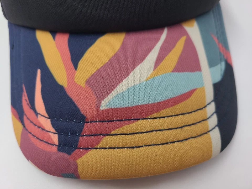 Rip Curl Mesh Trucker Snapback Hat Cap Surf Hawaii Beach Casual Men Women Black - Image 3 of 4