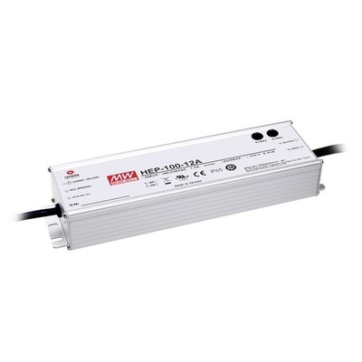 Schaltnetzteil 24V 4A 96W mit PFC Einbauversion IP65 HEP-100-24A von MW MeanWell