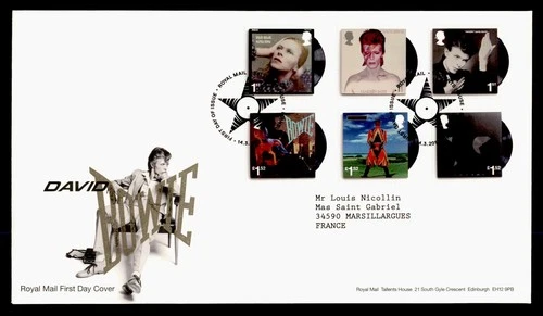 DR WHO 2017 GB FDC DAVID BOWIE LIVE COMBO L1.52 M77348