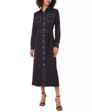 Vince Camuto Contrast‑Stitching Shirtdress – Size XS – NWT – $109