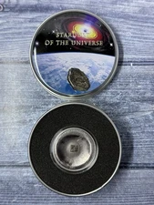 2015 Cook Is. Stardust of the Universe Chondrite Impact 1oz 999 Silver w/Box COA