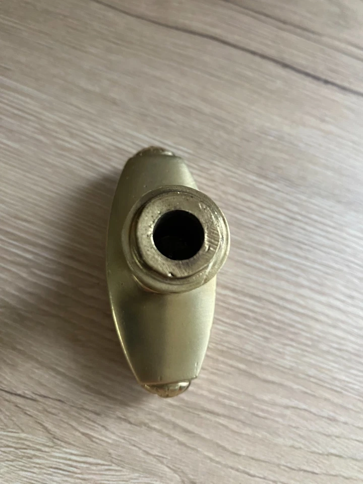 Ancienne poignée de crémone de fenetre en bronze,chateau - Photo 4/4