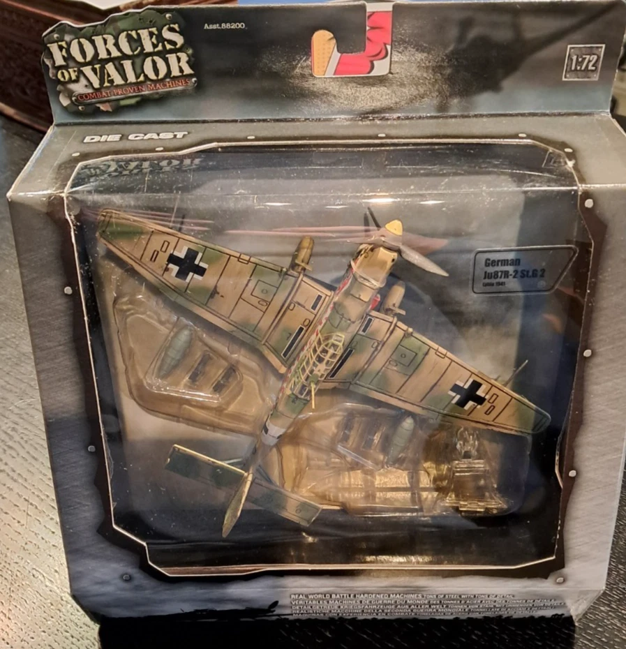 Forces of Valor 1:72 Ju87 Stuka Ju87R-2 St.G2, Lybien 1941, Neu in OVP - Bild 4 von 4