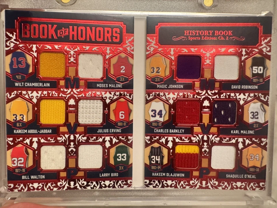 1/1 - 12 GAME USED GOAT JERSEYS!! 2025 Leaf History Red Book Of Honors Ch.2 BH-1 - Image 3 of 4