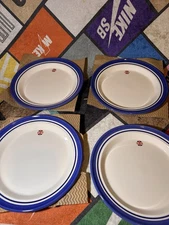 Portmeirion Potter's Stripe Dinner Plate (Set of 4) - 10.5" Earthenware