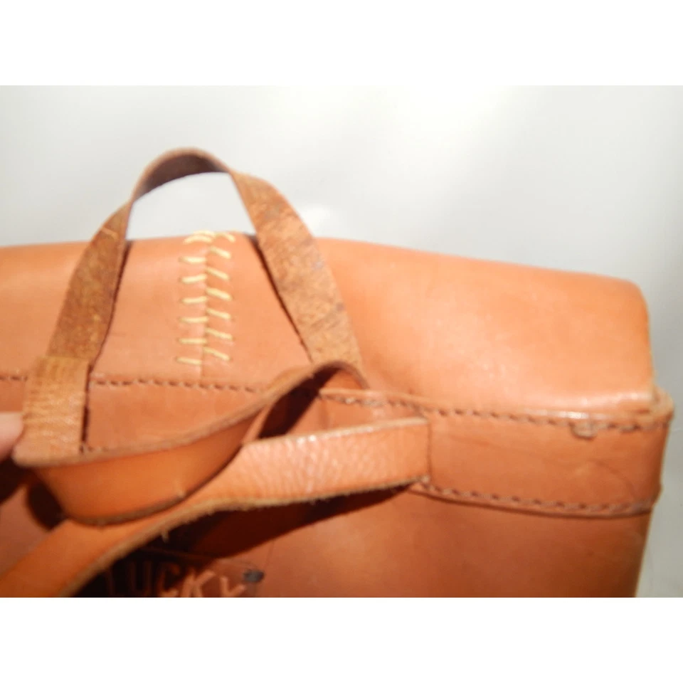 Lucky Brand Tan Leather Back Pack Handbag - Image 3 of 4