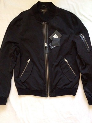 mackage men Ragnar Bomber,black,size 44, NWT, $750