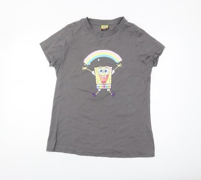 Graues Damen-T-Shirt Nickelodeon at George Größe 14 UK