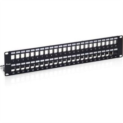 equip KEYSTONE PATCHPANEL CAT.6A 48 PORT SCHWARZ # 769249