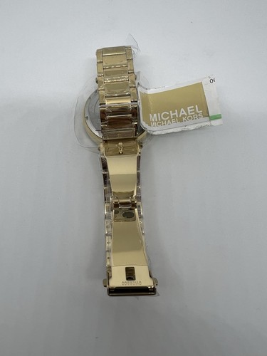 New Michael Kors MK5354 Parker Glitz Collection Ladies Gold Tone Watch No Box - Picture 3 of 4