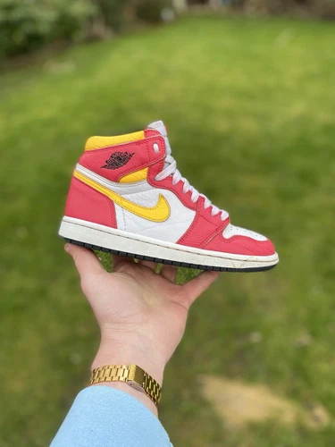 JORDAN 1 HIGH 'LIGHT RED FUSION' UK 4.5