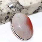 Sardonyx 925 Silver Plated Pendant 1.6" Jewelry Gift Limited Stock Deal GW
