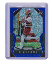 2019 Panini Prizm Kelvin Harmon Blue Shimmer Prizm Rookie Card RC /10. rookie card picture