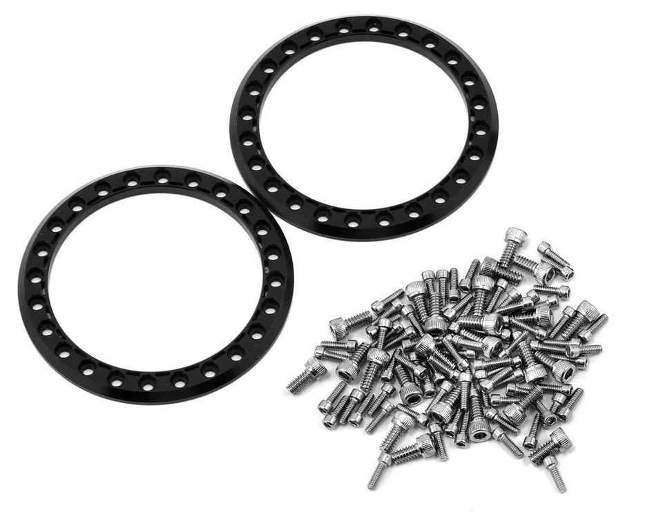 Vanquish Products KMC KM237 Riot 1.9" Beadlock Crawler Wheels (Clear Anodized) - Image 3 of 4