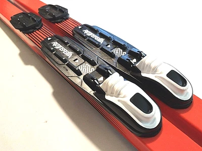 Waxless Cross Country Skis with Nordic Rottefella NNN Bindings Red & White