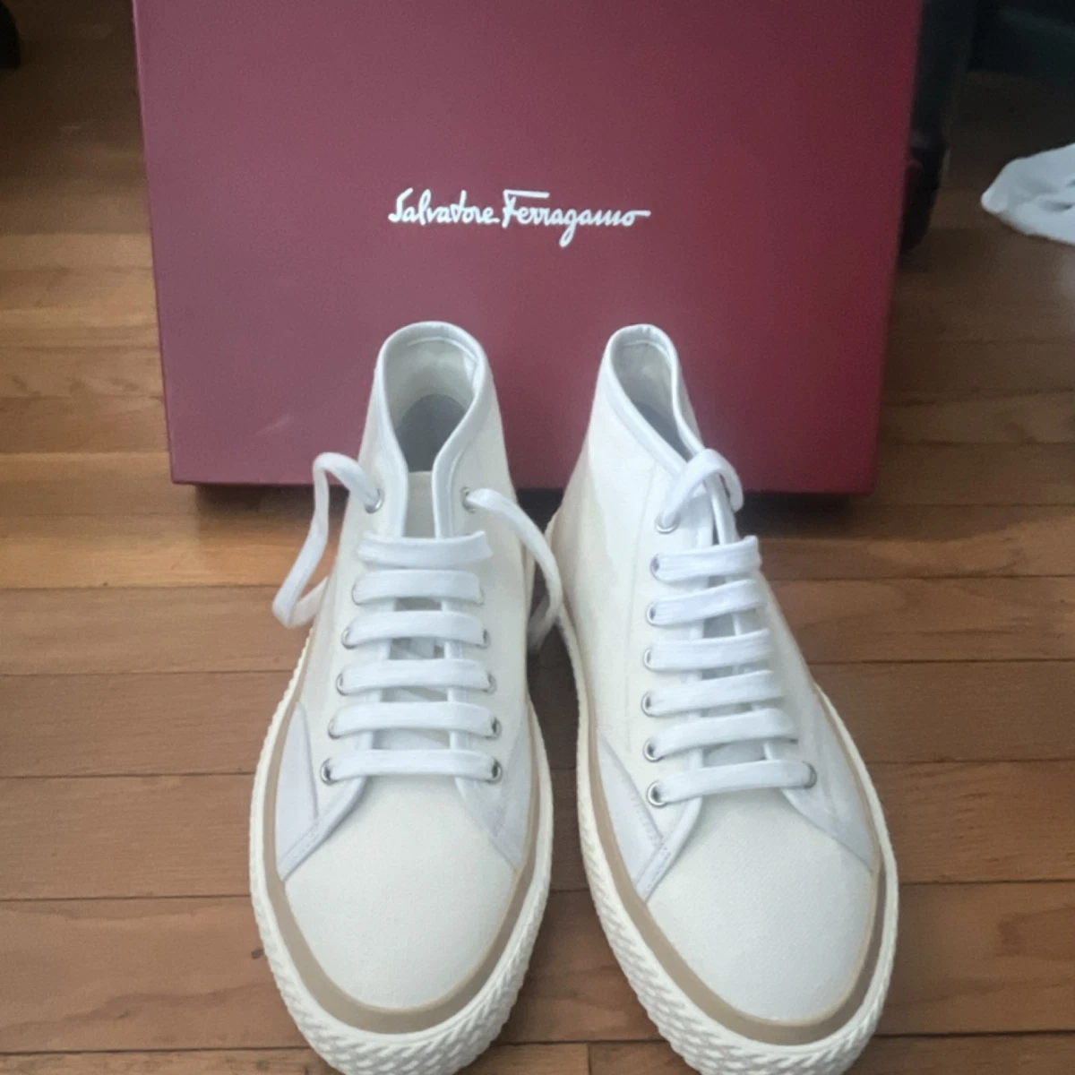 Salvatore Ferragamo M Canvas Casual Shoes for Men for sale  display picture 2
