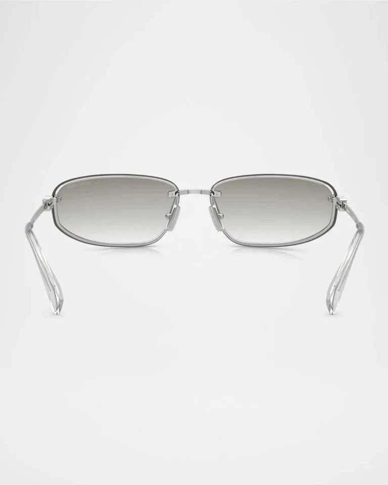 GAFAS DE SOL MIU MARCO PLATEADO TRANSPARENTE LENTE DEGRADADA A50S 130 MM Foto 2 de 4