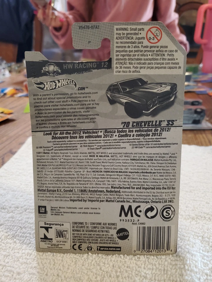 Coche fundido a presión Hot Wheels '70 Chevelle SS. Foto 3 de 3