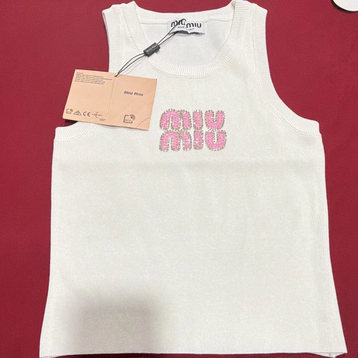 Solid Tank Tops Miu Miu for Women for sale | eBay