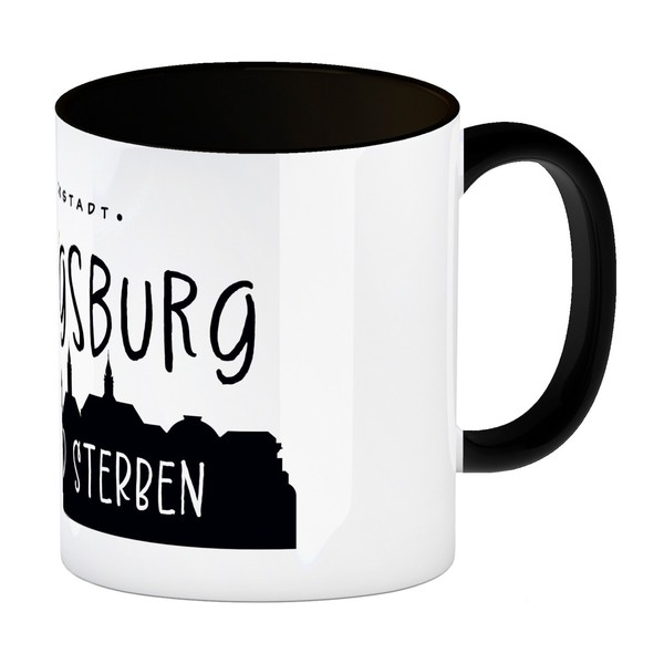 Ludwigsburg Skyline Kaffeebecher In Schwarz - Sehen Und Sterben-image