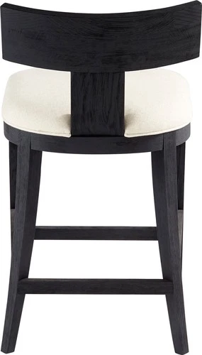 Sedia Black Solid Wood Transitional Bar Stool - Picture 3 of 8