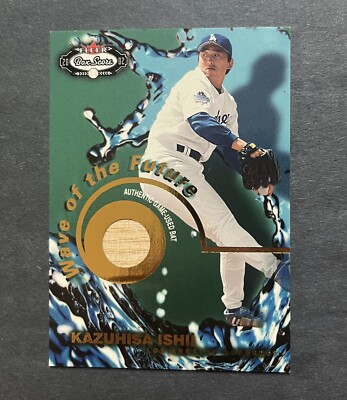 Kazuhisa Ishii 2002 Fleer Box Score Wave of the Future Bat Relic Dodgers