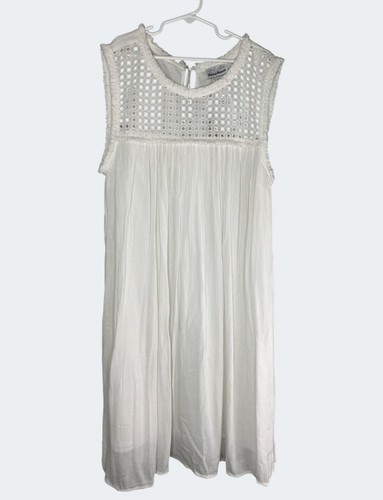 Tommy Bahama Damen Crinkle Viskose ärmelloses Kleid Freizeit Beachwear Größe Large - Bild 13 von 16