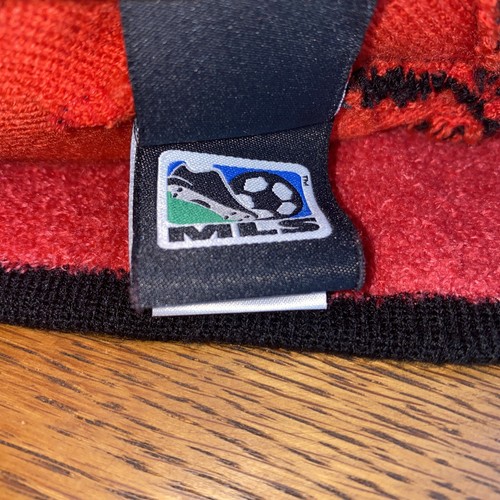 DC United Beanie Hat MLS Adidas Red Black White Winter Cap Youth Kids OSFM - Picture 11 of 13