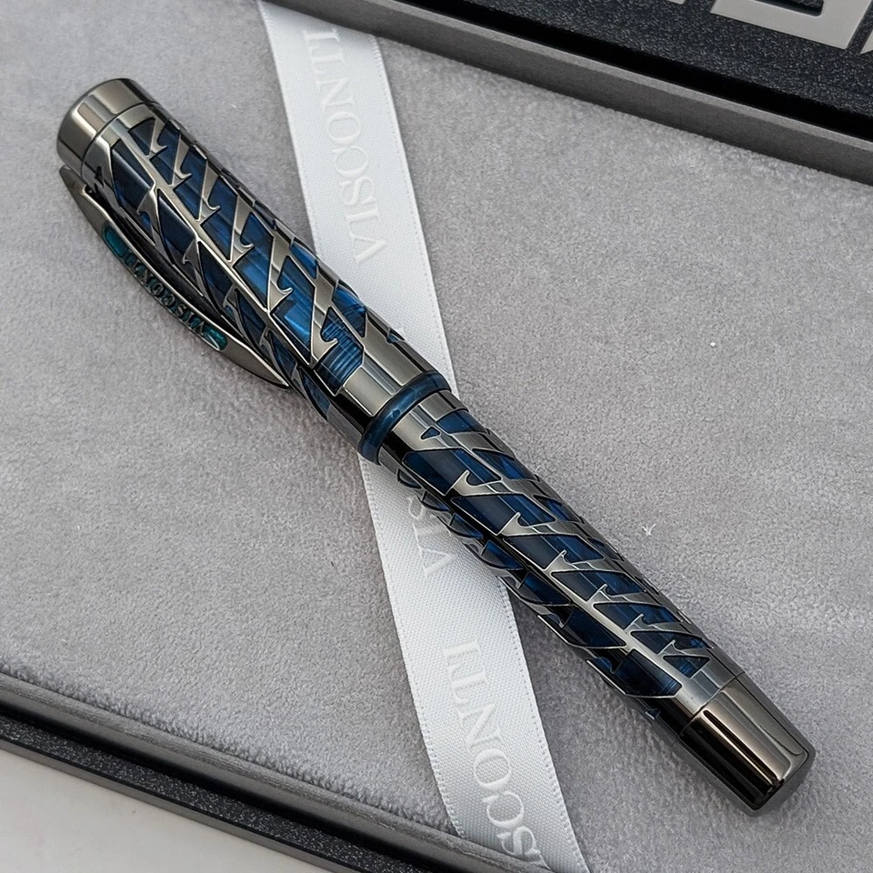 Visconti Watermark Blue Moon Limited Edition Fountain Pen - Fine Nib - Image 3 of 4