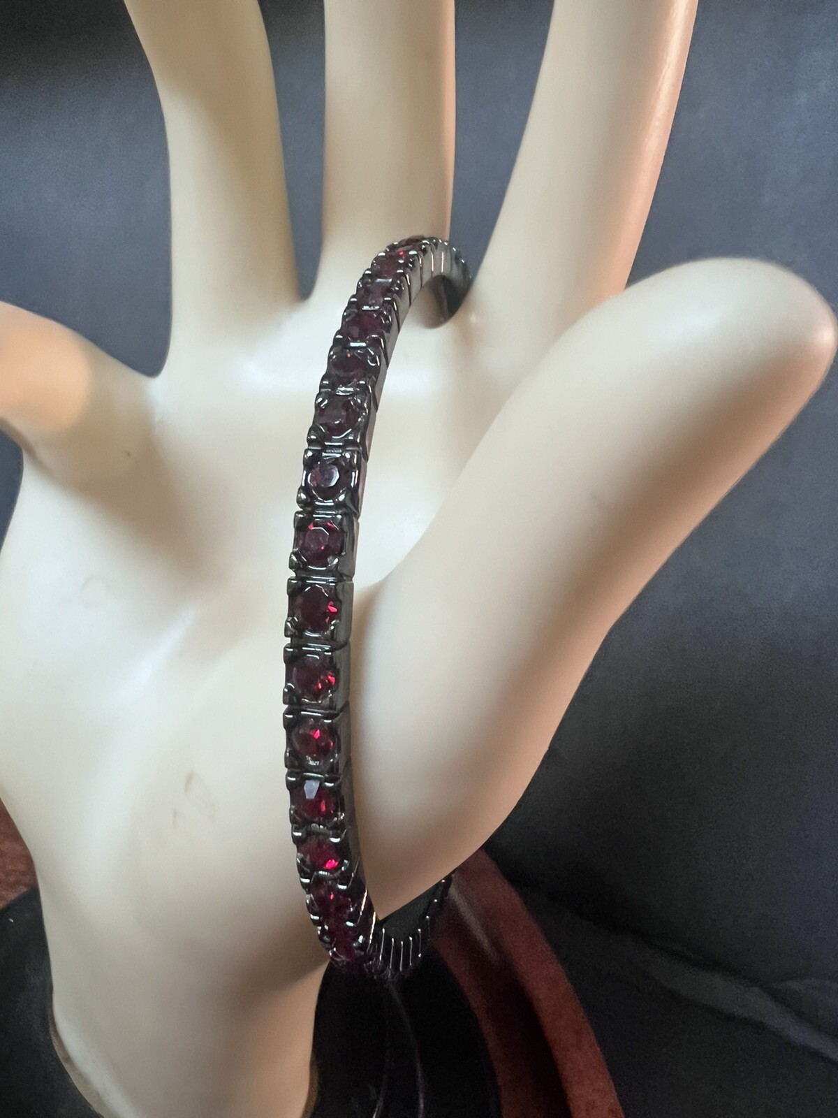 Crystal Rhinestone Stackable Bangle Bracelets Fau… - image 5