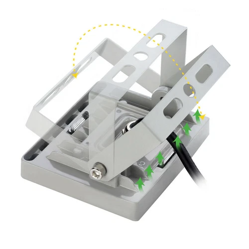 LED Fluter Stecker Außen Strahler Arbeitsleuchte Baustrahler Scheinwerfer Garten - Bild 36 von 251