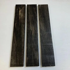 3 Pcs, Gaboon Ebony Thin Stock 12x 2x 3/8 Woodturning Blank- Free US Shipping