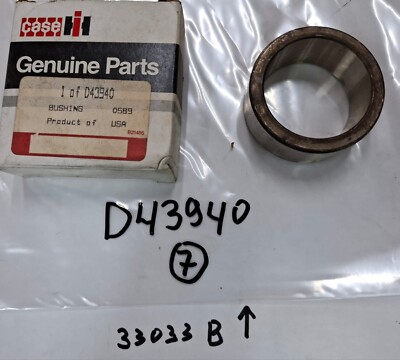 NOS NEW  D43940 BUSHING,44.68mm ID x 57.15mm OD x 25.4mm L Case IH 35WL, 550H
