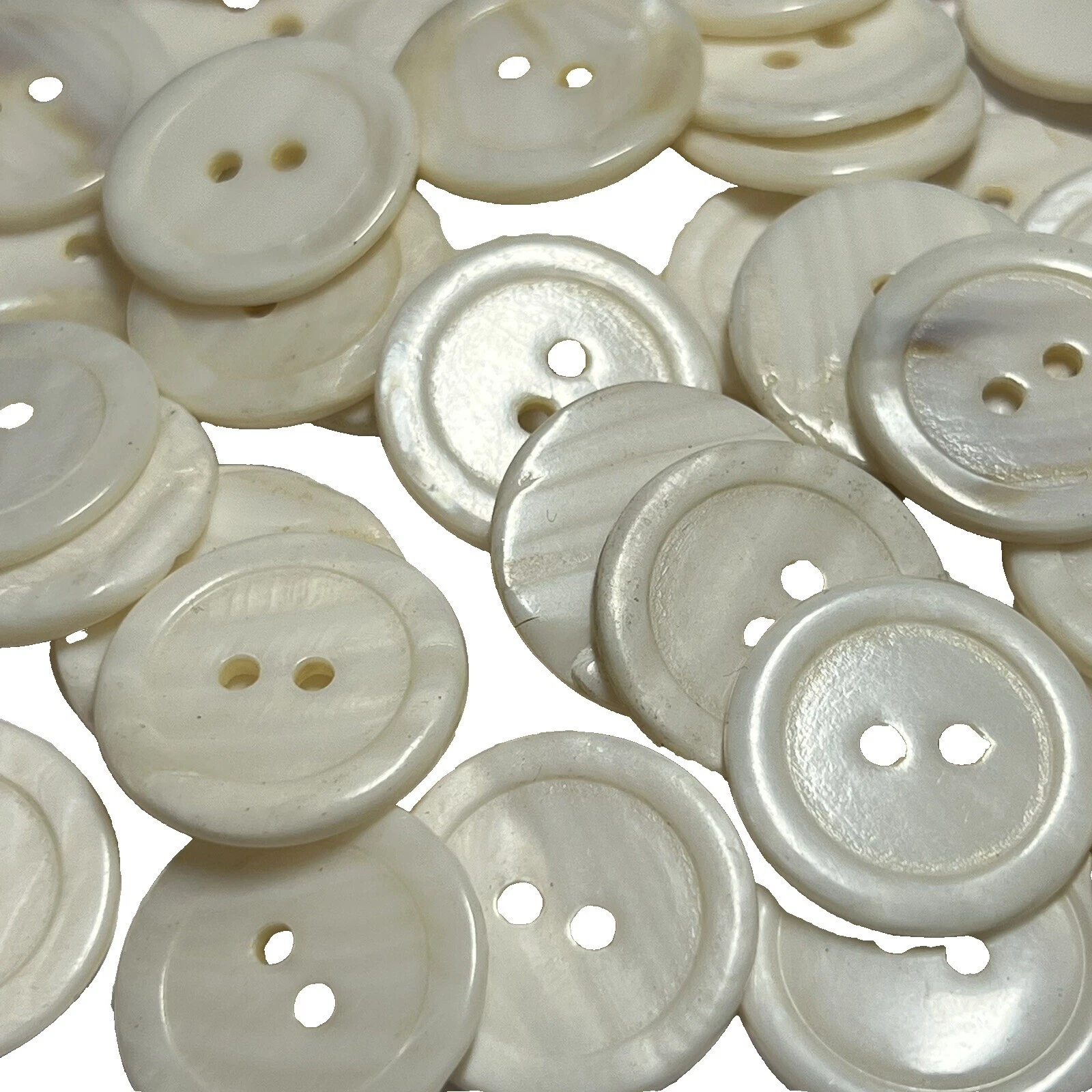Shell White Sewing Buttons