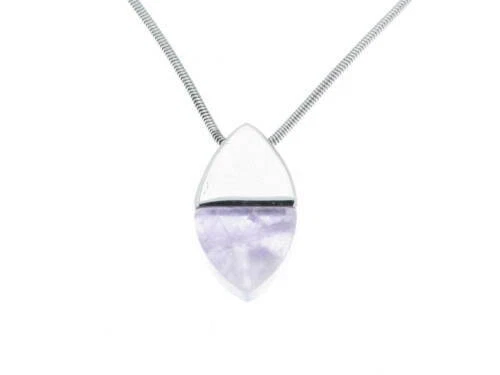 Collane e pendagli di bigiotteria d'argento goccia in pietra