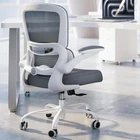Silla de oficina - Silla de escritorio ergonómica con soporte lumbar ajustable.