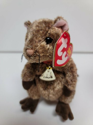 Ty Beanie Babies-Louis The Mouse-MWMT-Garfield The Movie With Golden Name Tag-4" - Picture 1 of 4