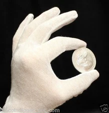 36 Pair Cotton Inspection Gloves LIGHT DUTY Coin Jewelry Stamp Silver Gold LARGE