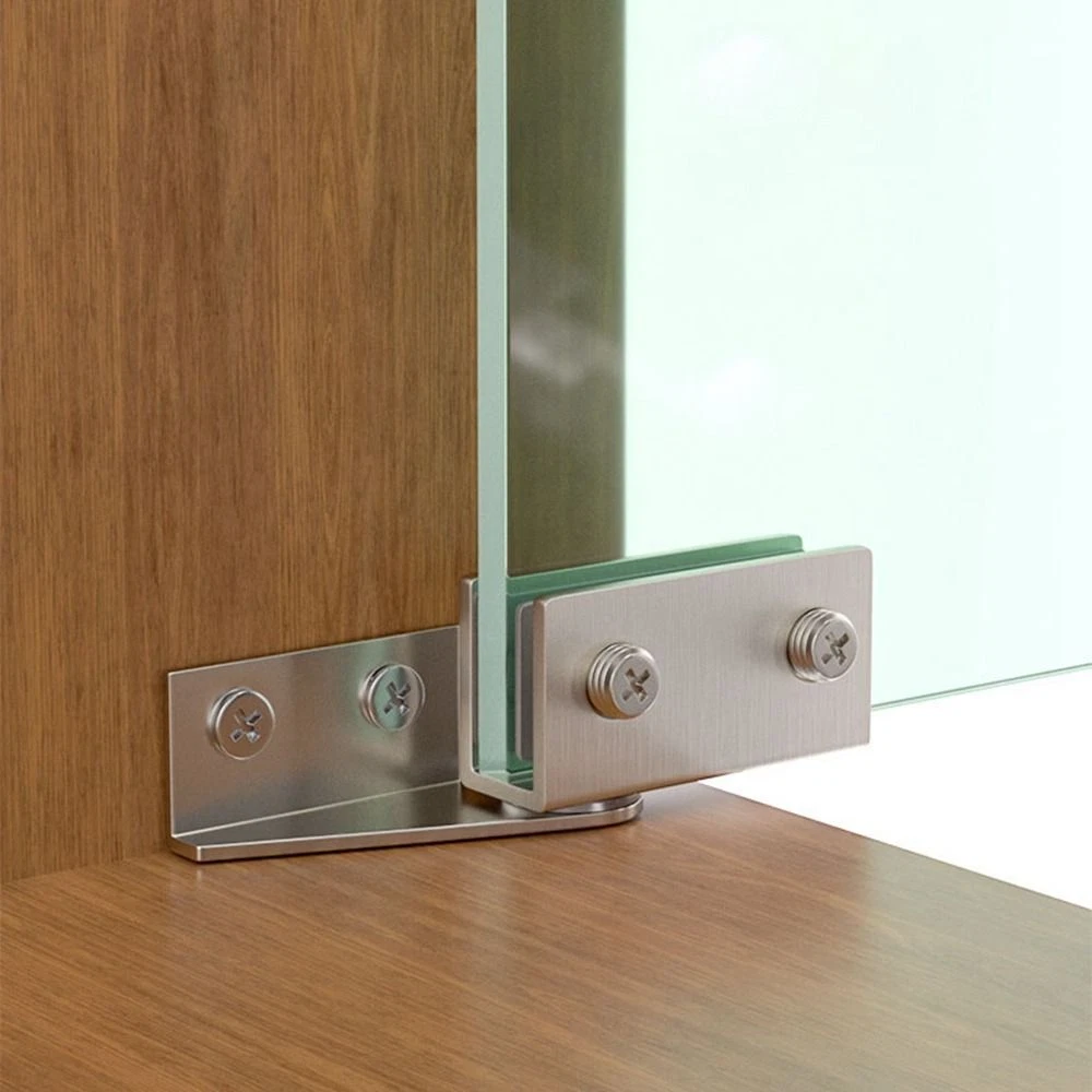 2PCS Hardware Glass Door Hinge Zinc Alloy Cabinet Door Hinge Glass