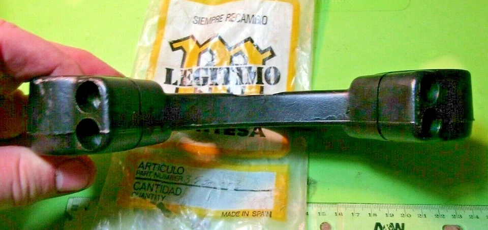 Suporte inferior Montesa Cota 242 árvore tripla p/n 3930.003 NOS 39M 1984-1985 - Imagem 3 de 4