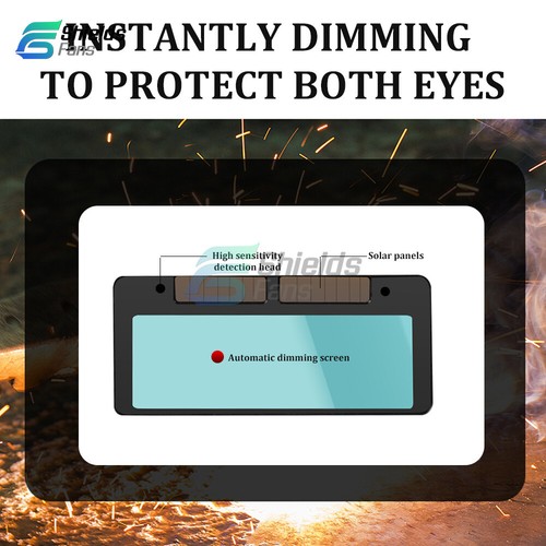Solar Auto Darkening Photoelectric Welding Mask Welder Face Shield Half Helmet - Picture 7 of 16