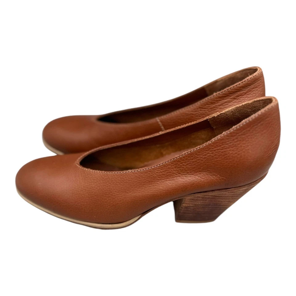 Tacón Rachel Comey Talk Marrón Punta Cerrada Cuero Gamuza Suave Sin Cordones Tacones 6 Foto 2 de 4