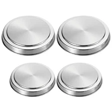 4X Electric Stove Burner Covers Rustproof Stainless Steel Round Oven Cover Plate
