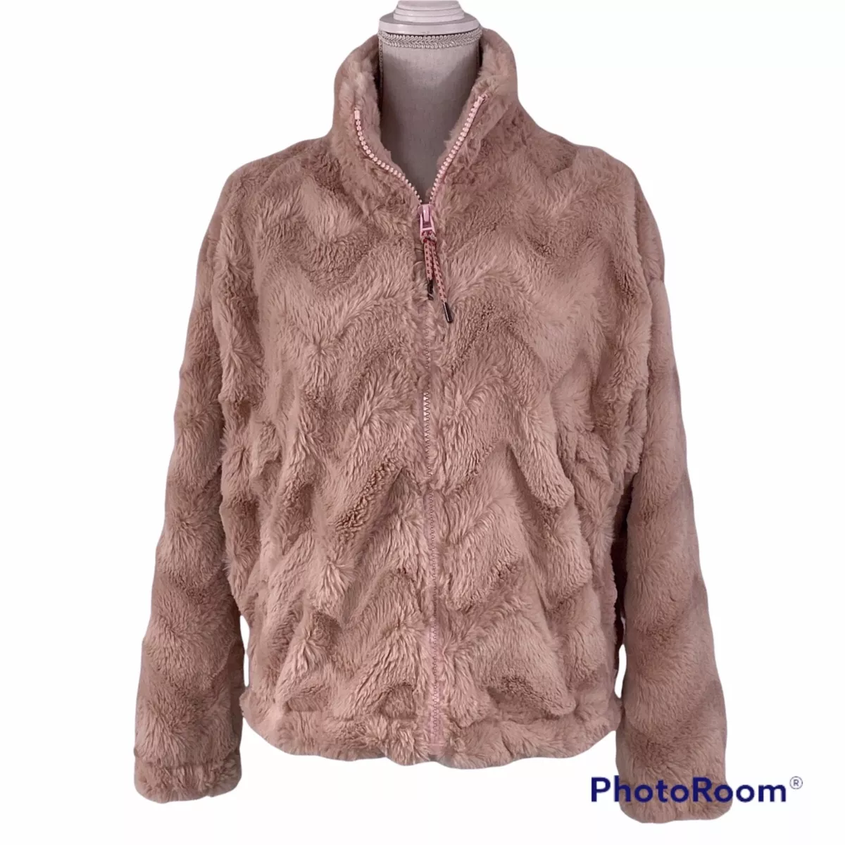 Urban outfitters shop pink teddy coat